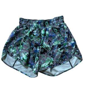 Lululemon Track That Mid Rise Shorts 5" Rapid Flourish Multi Size 4